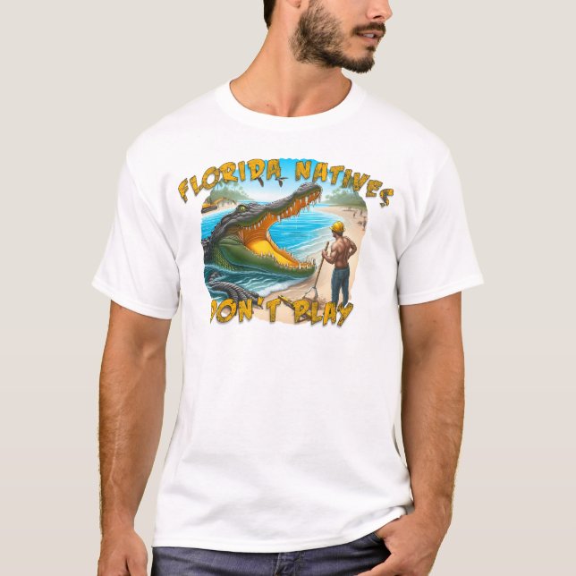 Camiseta Nativos não jogam homens (Frente)