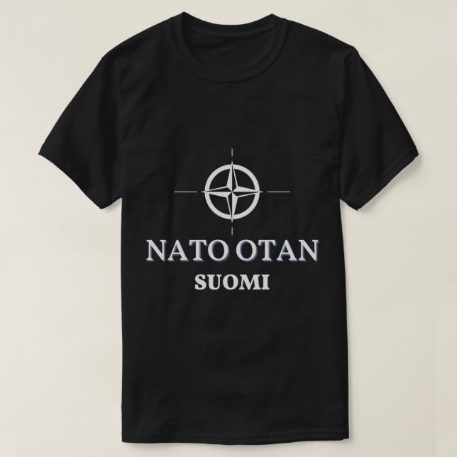 Camiseta Nato otan Suomi Natoon nyt (Frente do Design)