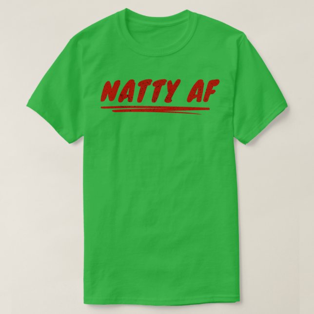 Camiseta Natty AF Natural Bodybuilding Malhação Red (Frente do Design)