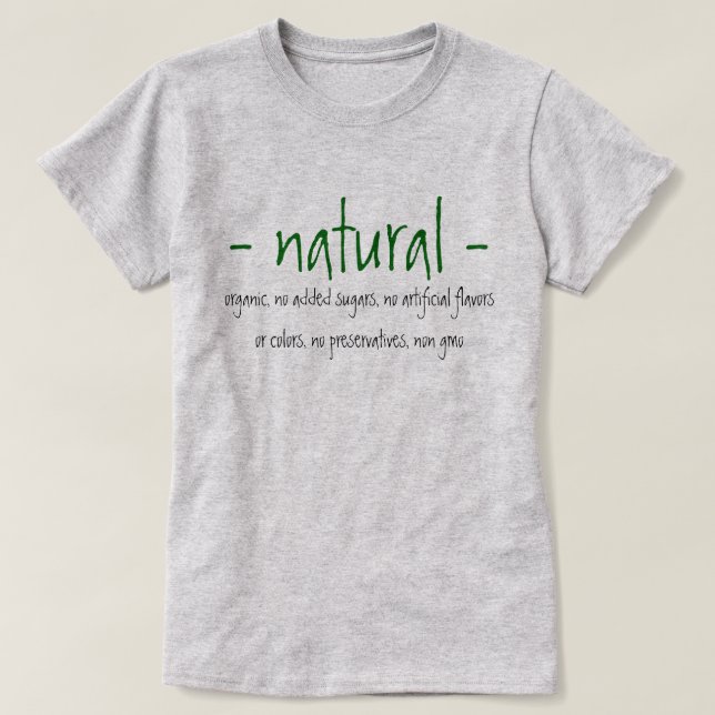 Camiseta Natural (Frente do Design)