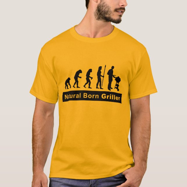 Camiseta natural born griller (Frente)