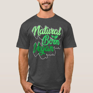 Camiseta Natural Born Vegan Vegan Mom Veggie Plant Lover Mo