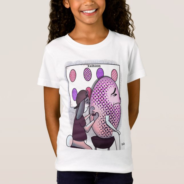 Camiseta Natural da Tatoo Girl (Frente)