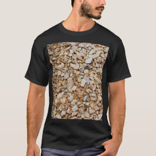 Camiseta Natural Earth Tone Gravel and Stone Texture