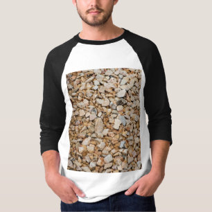 Camiseta Natural Earth Tone Gravel and Stone Texture