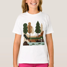 Camiseta Natural landscape in minimalist style