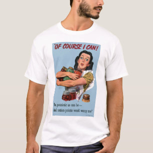 Camiseta Naturalmente eu posso t-shirt da guerra do vintage