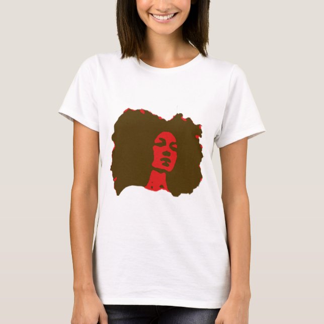 Camiseta Naturalmente mim menina do Afro (Frente)