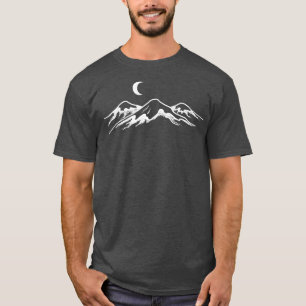 Camiseta Nature and Mounatians at night Mountain Camping Fu