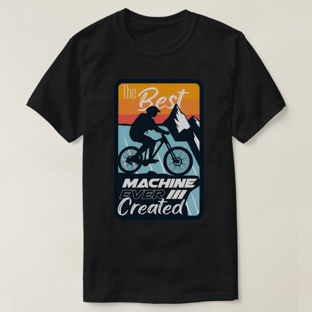 Camiseta Nature Bicycle The Best Machine Ever  (Frente do Design)