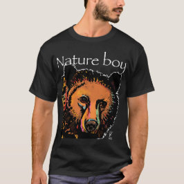 Camiseta Nature Boy urso arco-íris