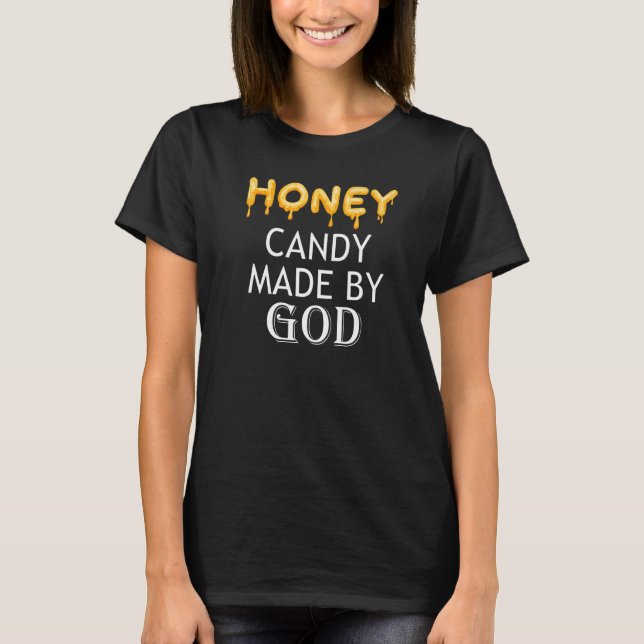 Camiseta Nature Candy Honey Ironic Dizendo Abelhas Vida Sel (Frente)