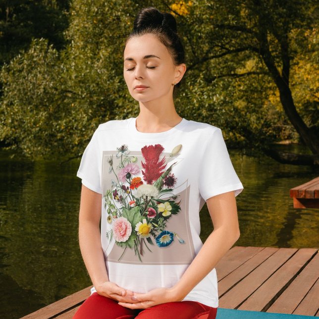 Camiseta Nature Chic Floral Namorados Presente para Adolesc (Nature Chic Floral Valentine Gifts for Teens)