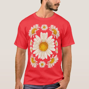 Camiseta Nature Daisies Gardener Floral Daisy Flo