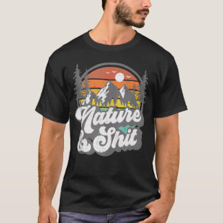 Camiseta Nature E Divertido Acampamento Hiking Caminhante A