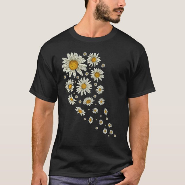 Camiseta Nature Flower Blossoms Daisies Gardener Botânico (Frente)