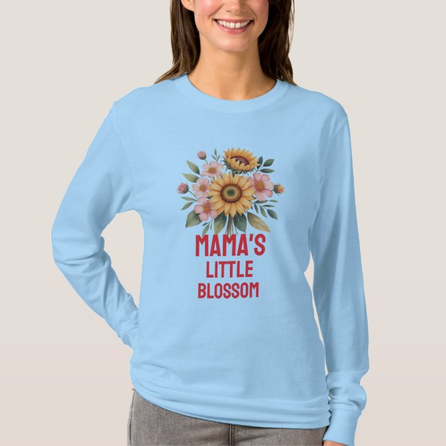 Camiseta Nature-Inspired Colorful Sunflower Nursery (Frente)