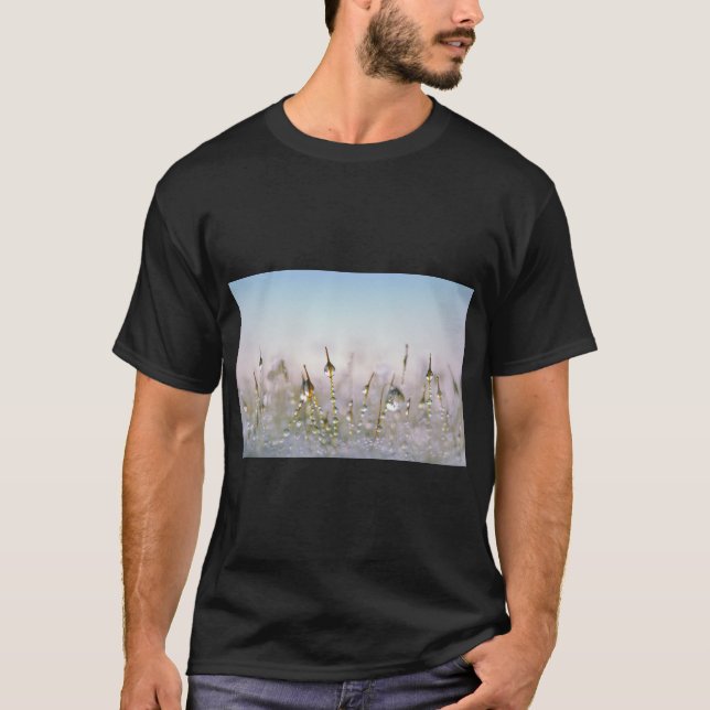 Camiseta Nature-Inspired Moss Texture Print T-Shirt (Frente)