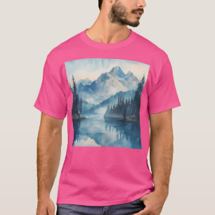 Camiseta Nature Lake E Mounains Lake Wall Art Ativo