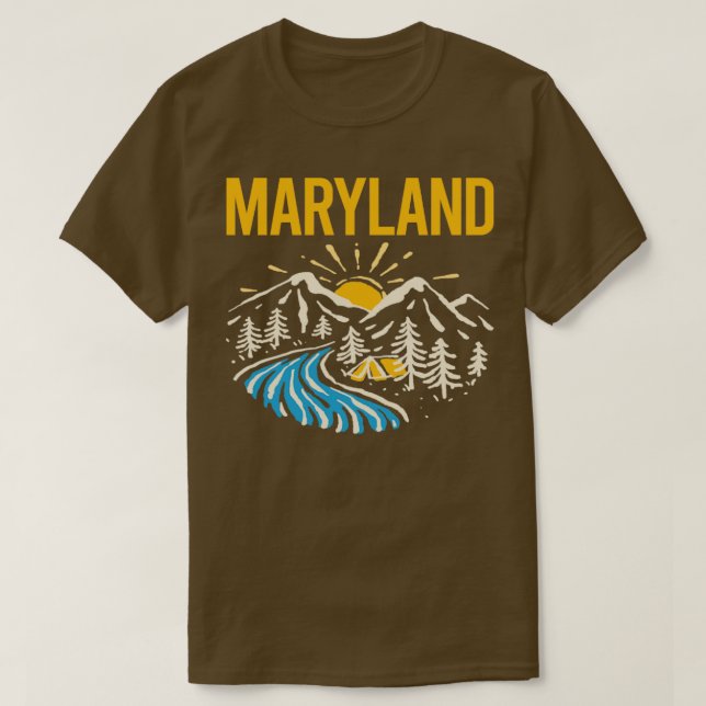 Camiseta Nature Landscape Maryland (Frente do Design)