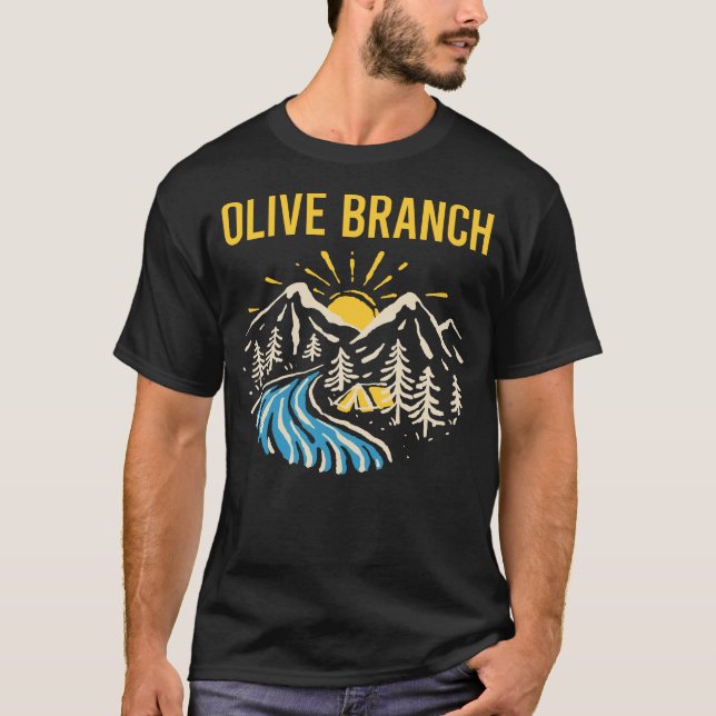 Camiseta Nature Landscape Olive Branch (Frente)