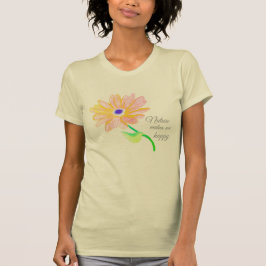 Camiseta Nature Makes Me Happy Painted Flower