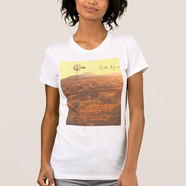 Camiseta Nature Mountain South Africa ZA Wind Pump (Frente)