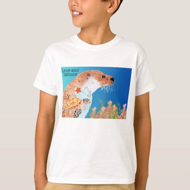 Camiseta Nature Otter (Frente)