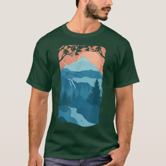 Camiseta Nature Outdoor Hiking Travel AdventureMidnight Mou
