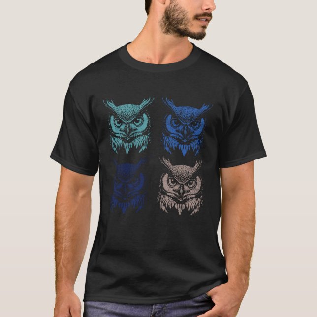 Camiseta Nature Owl Wildlife Forest Animal Artsy Owl (Frente)