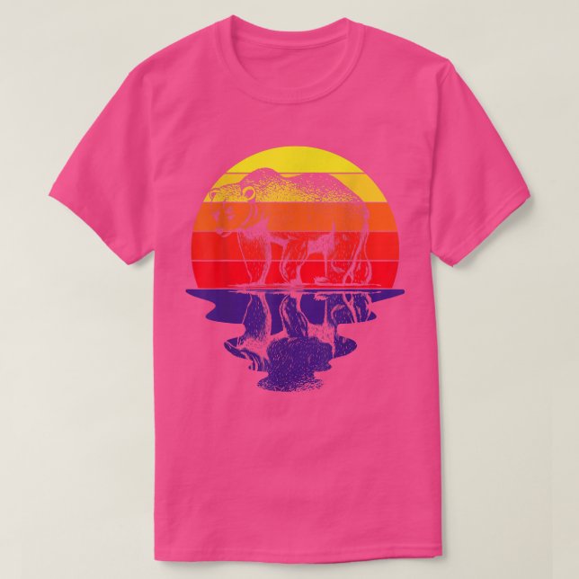 Camiseta Nature Sunset Bear  (Frente do Design)