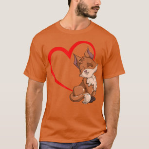 Camiseta Nature Wildlife Fo Lover Heart Forest Animal Lover