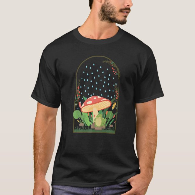 Camiseta Naturecorte de Cogumelos Sapo Forestcore (Frente)