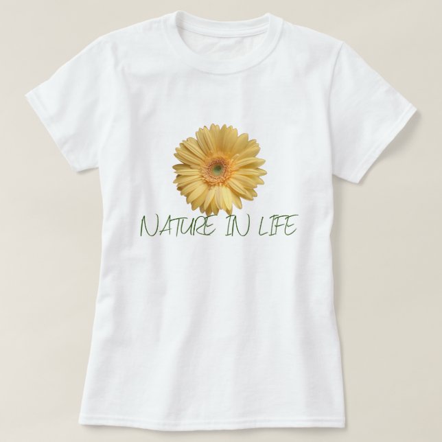 CAMISETA NATUREZA AMARELA (Frente do Design)