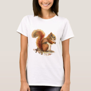 Camiseta Natureza Animal do Esquilo Vermelho Cujo Cachorro