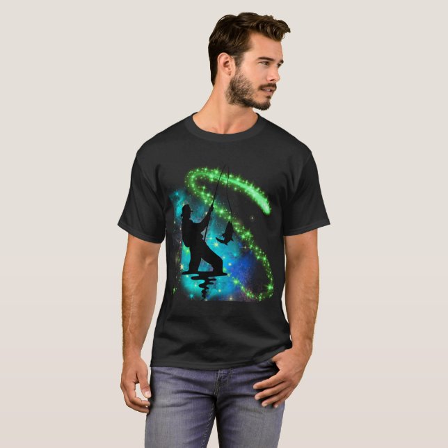 Camiseta Natureza Chama "Pesca" (Frente Completa)