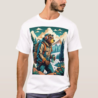 Camiseta natureza com aparência divertida