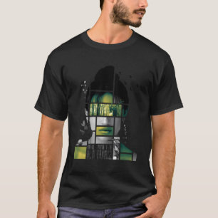 Camiseta Natureza Da Face Estética Colorida Do abstrato Par