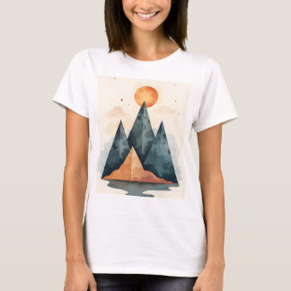 Camiseta Natureza da Montanha Minimalista