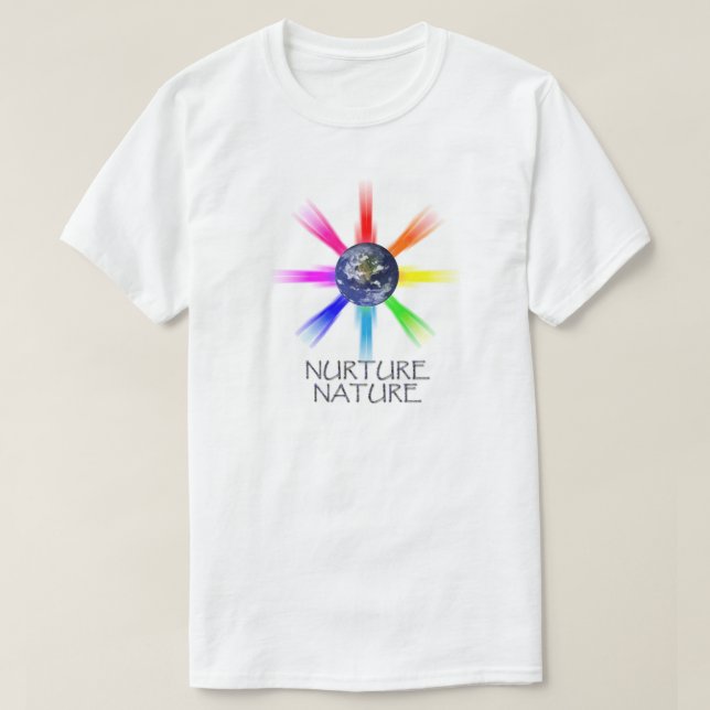 Camiseta Natureza da nutrição (Frente do Design)