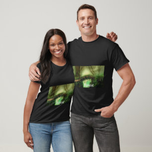 Camiseta Natureza da Pintura Digital da Fantasia Forest