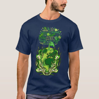 Camiseta Natureza das alterações climáticas na Terra em cha