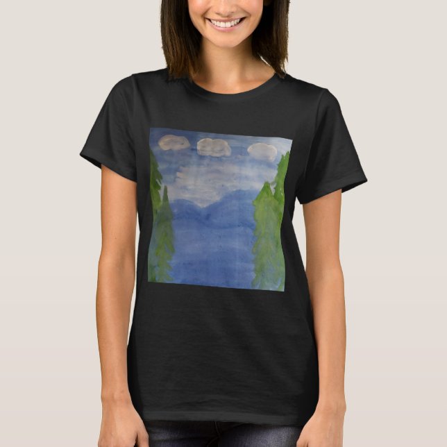 Camiseta Natureza das Montanhas Azuis (Frente)