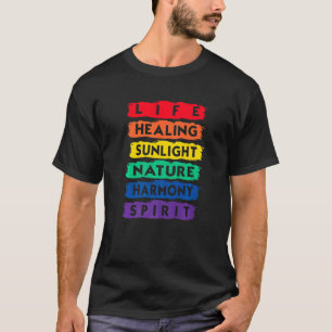 Camiseta Natureza De Curamento De Vida Harmoney Spirit Lgbt