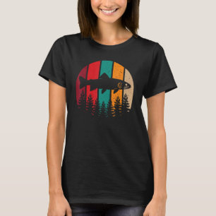 Camiseta Natureza De Pesca De Moscas Fora Do Lado De Tração