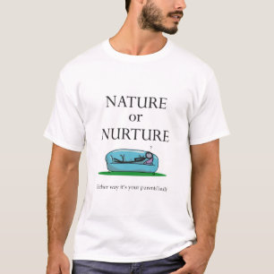 Camiseta Natureza de Psicologia Engraçada ou Culpa do Pai 