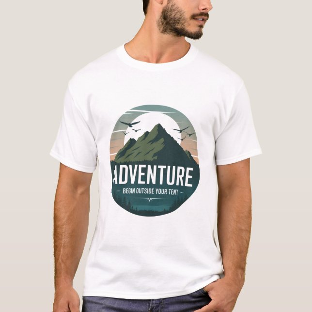 Camiseta Natureza de Tent Life Outdoor (Frente)