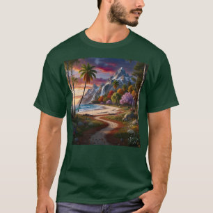 Camiseta Natureza Deserto Paisagem Cênica Oceano Praia