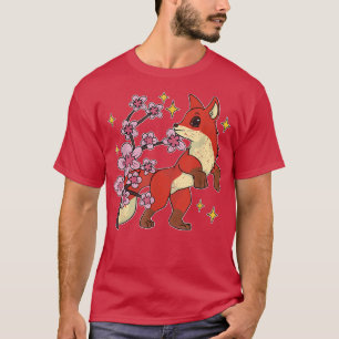 Camiseta Natureza do Amante de os animais Cherry Blossom Sa