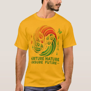 Camiseta Natureza do Dia da Terra, Forte Futuro